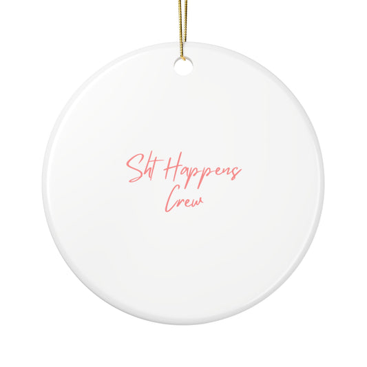 Ceramic Ornaments, Holiday Decor, Christmas Gifts, Funny Ornaments, New Year Celebration, Unique Decorations