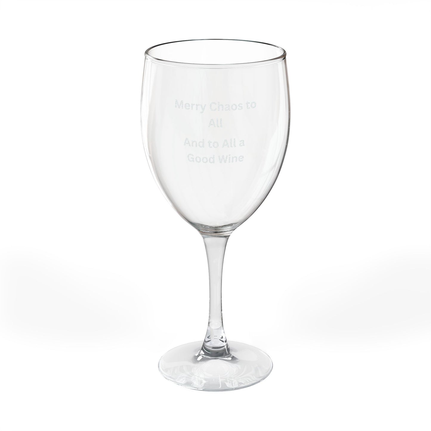 Personalized Wine Glass, Engraved Wine Goblet for Celebrations, Unique Gift for Wine Lovers, Merry Chaos to All, Perfect for Weddings, [...]