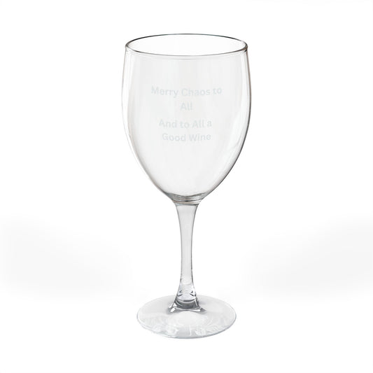 Personalized Wine Glass, Engraved Wine Goblet for Celebrations, Unique Gift for Wine Lovers, Merry Chaos to All, Perfect for Weddings, [...]
