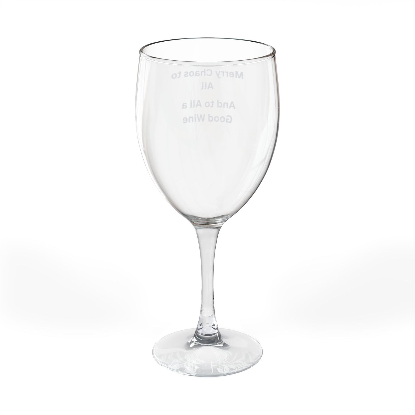 Personalized Wine Glass, Engraved Wine Goblet for Celebrations, Unique Gift for Wine Lovers, Merry Chaos to All, Perfect for Weddings, [...]