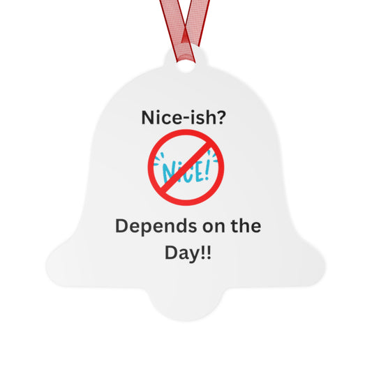 Humorous Metal Ornaments for Holiday Decor, Funny Christmas Decoration, Memorable Gift, Seasonal Keepsake, Unique Tree Ornament