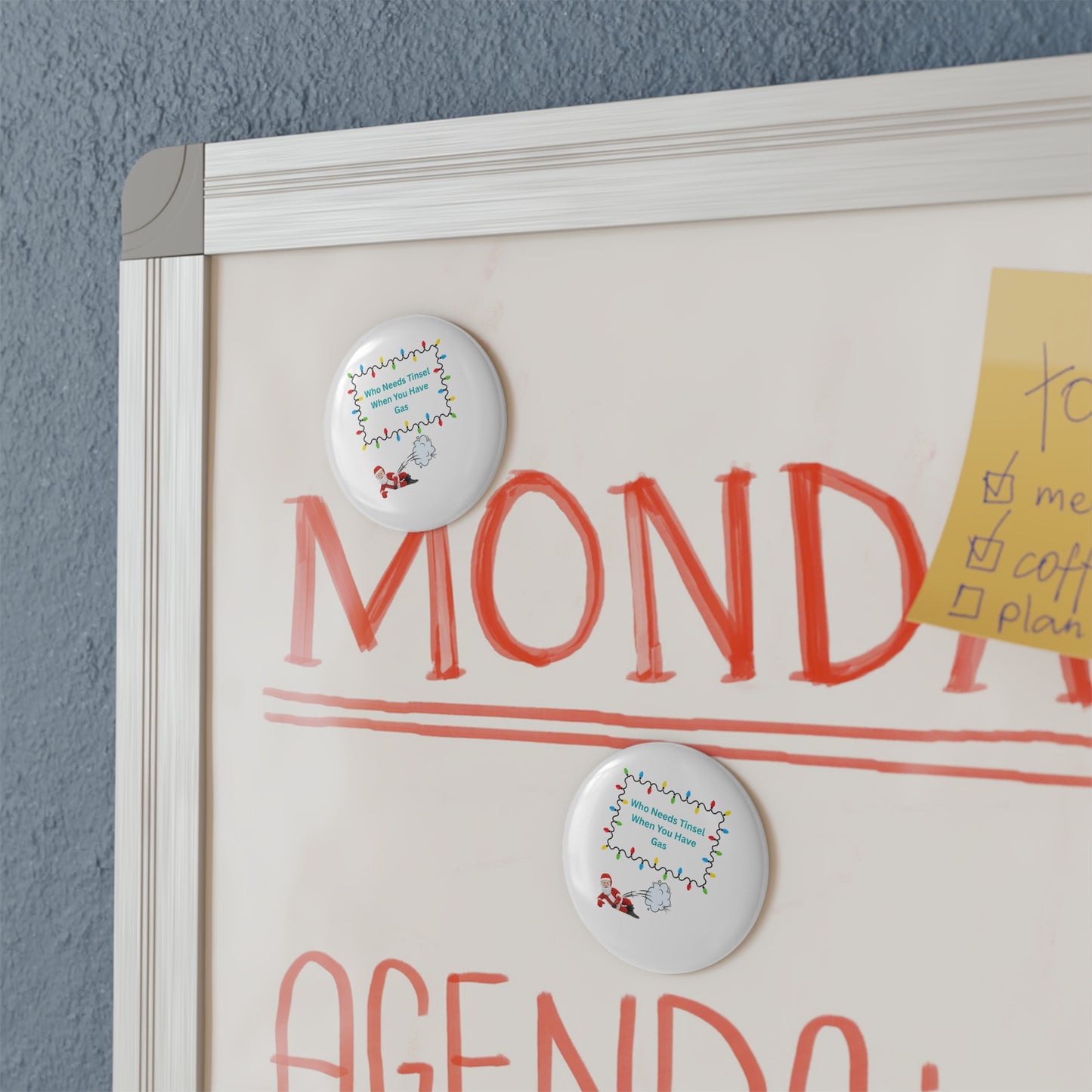 Funny Christmas Button Magnet - Holiday Refrigerator Decor, Gift for Coworkers, Seasonal Humor, Festive Kitchen Decor, Unique Stocking [...]